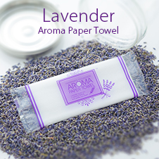 紙おしぼりアロマペーパータオル ラベンダー