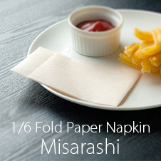 ナチュラルカラーのペーパーナプキン