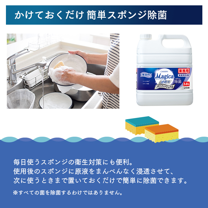 チャーミーマジカ 速乾プラス 3.8L プロフェッショナル 無香料 詰め替え容器セット