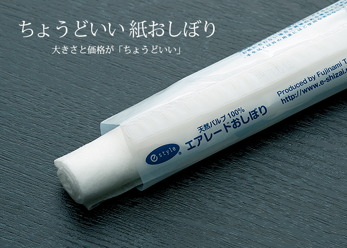 紙おしぼり 丸型 e-style エアレードおしぼり 1ケース 1200本 