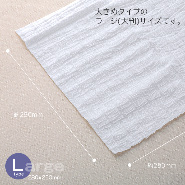 紙おしぼり クリール丸型 Rタイプ 無地