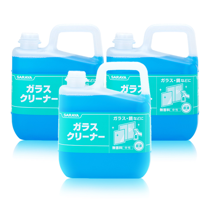 サラヤ ガラスクリーナー 5kg×3本 1ケース