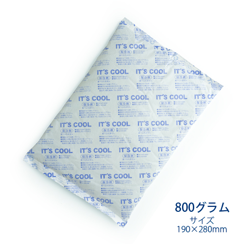 保冷剤 800グラム It's Cool(イッツクール) I-800F 不織布 1ケース(20入)
