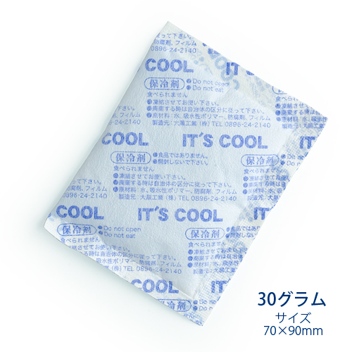 保冷剤 30グラム It's Cool(イッツクール) I-30F 不織布 1ケース(400入)