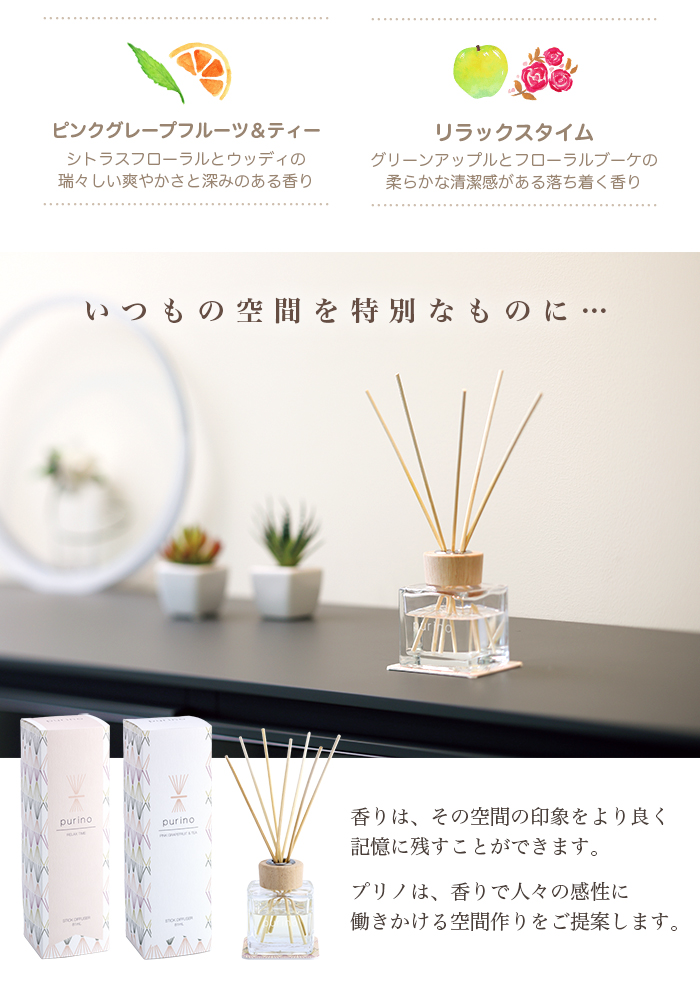 アロマ リードディフューザー「プリノ」