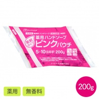ミッケル化学 薬用ハンドソープ ピンクパウチ 200g 包装×1袋