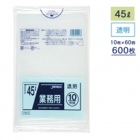 ゴミ袋  メタロセン配合ポリ袋シリーズ  TM43 透明 45L  ケース10枚×60冊