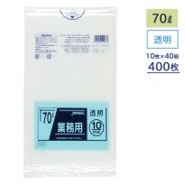 ゴミ袋  メタロセン配合ポリ袋シリーズ  TM73 透明 70L  ケース10枚×40冊  【送料無料】