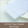 紙ナプキン(ペーパーナプキン)  六つ折カラーナプキン  #02パープル 1ケース(5000枚)