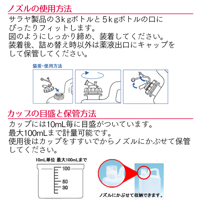 便座きれいくんV 5L 専用カップ&ノズルセット