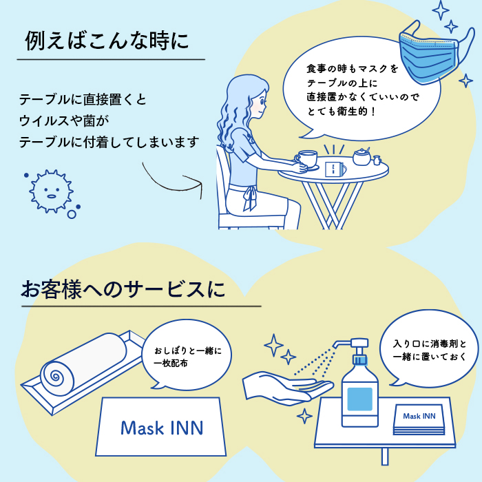 使い捨てマスクケース マスクINN 100枚入り ケース