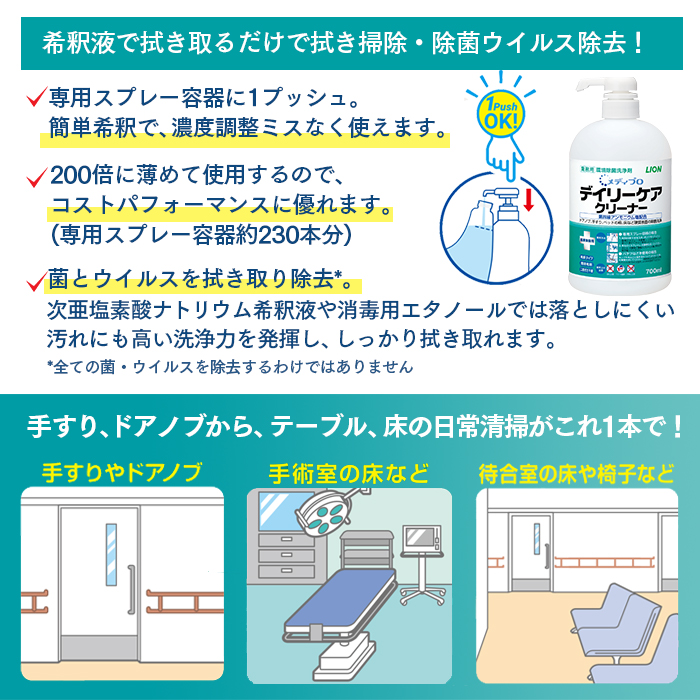 デイリーケアクリーナー 医療・介護施設用洗浄剤 6本入 ケース