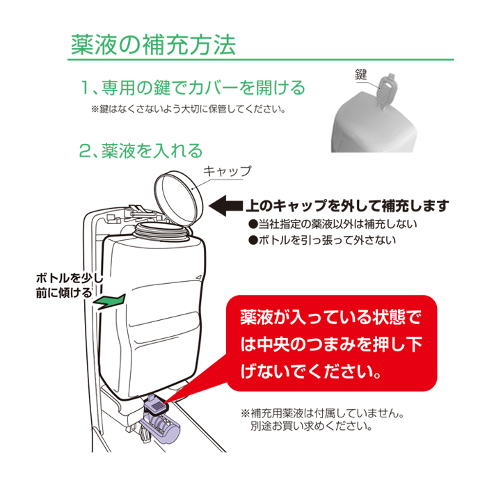 便座除菌クリーナー用ディスペンサー