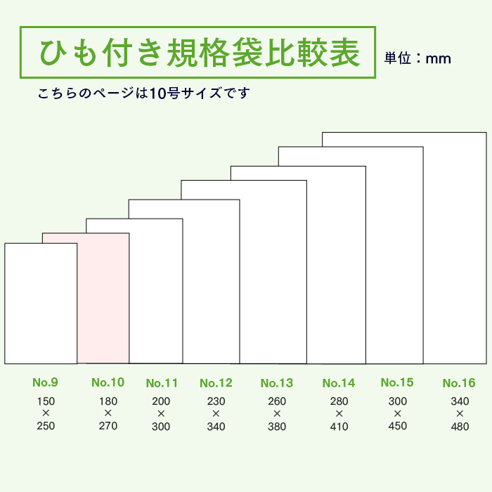 規格袋No.10 紐付 KU10