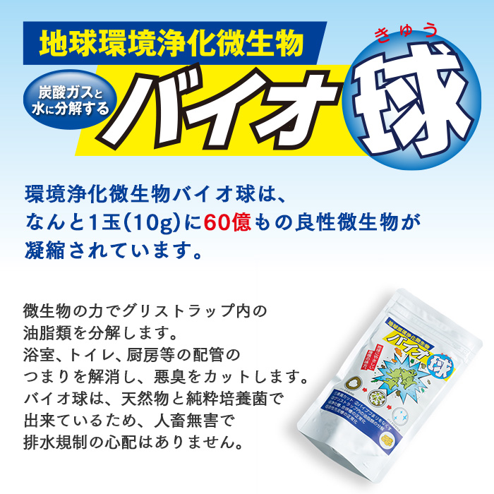 地球環境浄化微生物 バイオ球 10個入