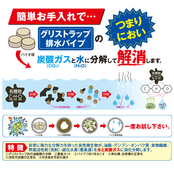 地球環境浄化微生物 バイオ球 10個入