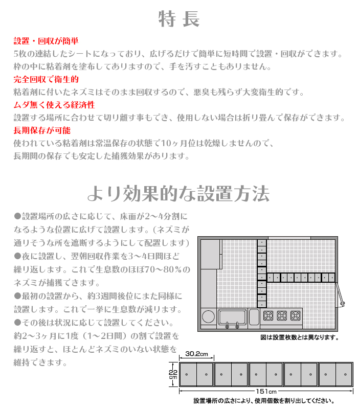 特長　より効果的な設置方法