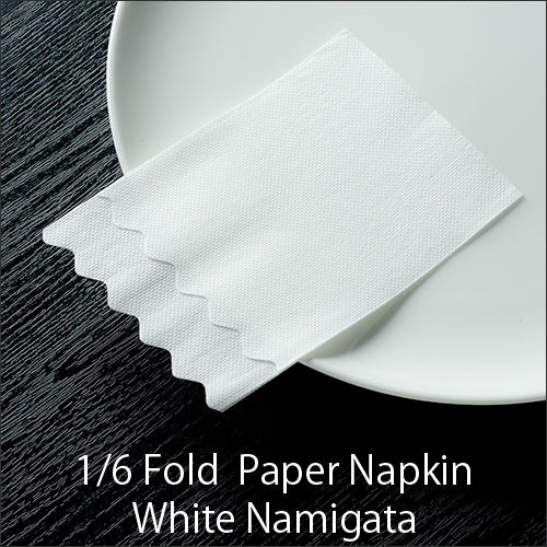紙ナプキン(ペーパーナプキン)  六つ折ナプキン 波型  1ケース(100枚×100)  【送料無料】