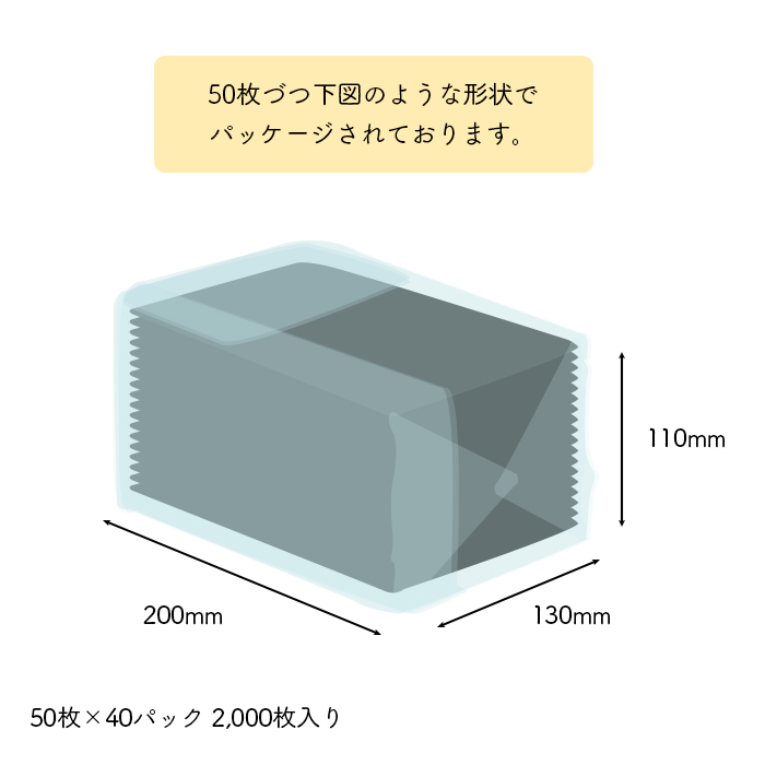 使い捨てエプロン クリーンエプロン 黒 八つ折りタイプ ケース