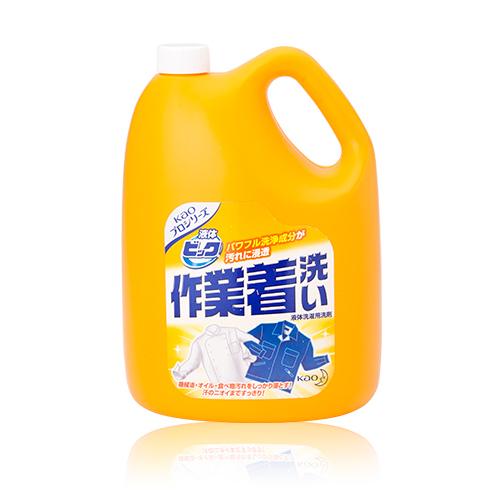 花王 液体ビック 作業着洗い  4.5L×4本(ケース)  【送料無料】