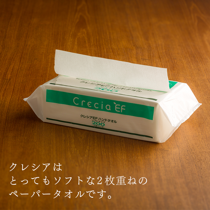 超特価sale開催】 クレシアEFハンドタオル ソフトタイプ 200組 30個 1ケース 日本製紙 ペーパータオル 紙ワイパー トイレ キッチン  業務用 ef 30袋 ケース販売