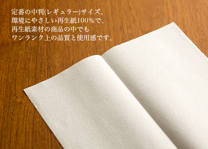 エルヴェール ペーパータオル エコ レギュラー(中判)サイズ 100枚 1ケース(50個) | 日本最大級のおしぼり通販サイト イーシザイ・マーケット
