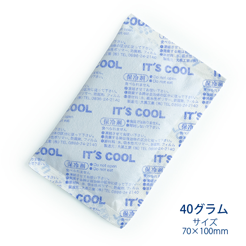 保冷剤 40グラム  It's Cool(イッツクール)  I-40F 不織布 1ケース(350入)