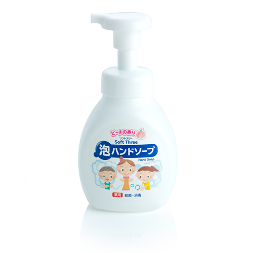 ミツエイ ソフトスリー  薬用 泡ハンドソープ ピーチの香り本体  250mL