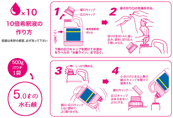 ニイタカ　薬用ハンドソープ　ピンクパウチ　500g